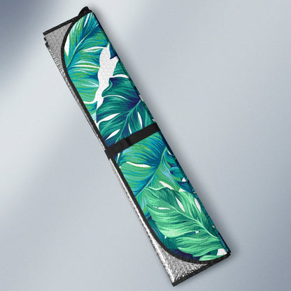 Brightness Tropical Palm Leaves Car Sun Shade-JorJune