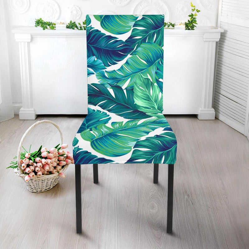 Brightness Tropical Palm Leaves Dining Chair Slipcover-JORJUNE.COM