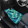 Brightness Tropical Palm Leaves Front and Back Car Floor Mats