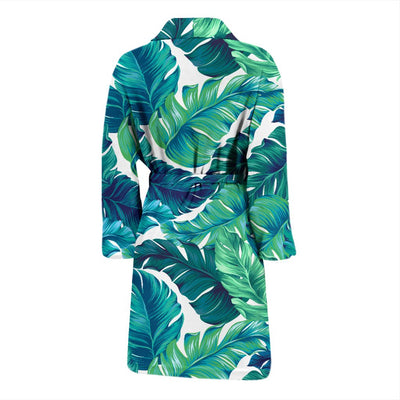 Brightness Tropical Palm Leaves Men Bath Robe