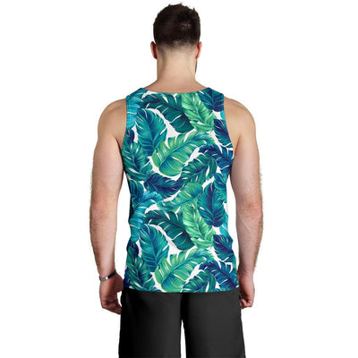 Brightness Tropical Palm Leaves Men Tank Top