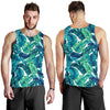 Brightness Tropical Palm Leaves Men Tank Top