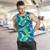 Brightness Tropical Palm Leaves Men Tank Top