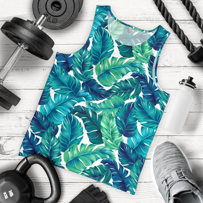 Brightness Tropical Palm Leaves Men Tank Top