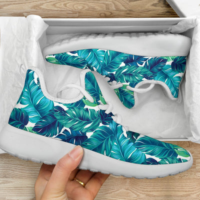 Brightness Tropical Palm Leaves Mesh Knit Sneakers Shoes