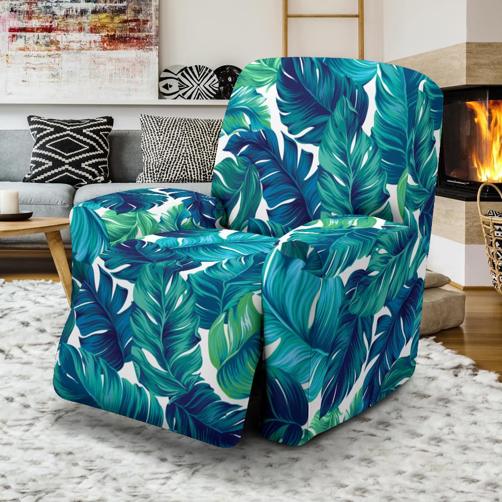 Brightness Tropical Palm Leaves Recliner Slipcover-JORJUNE.COM