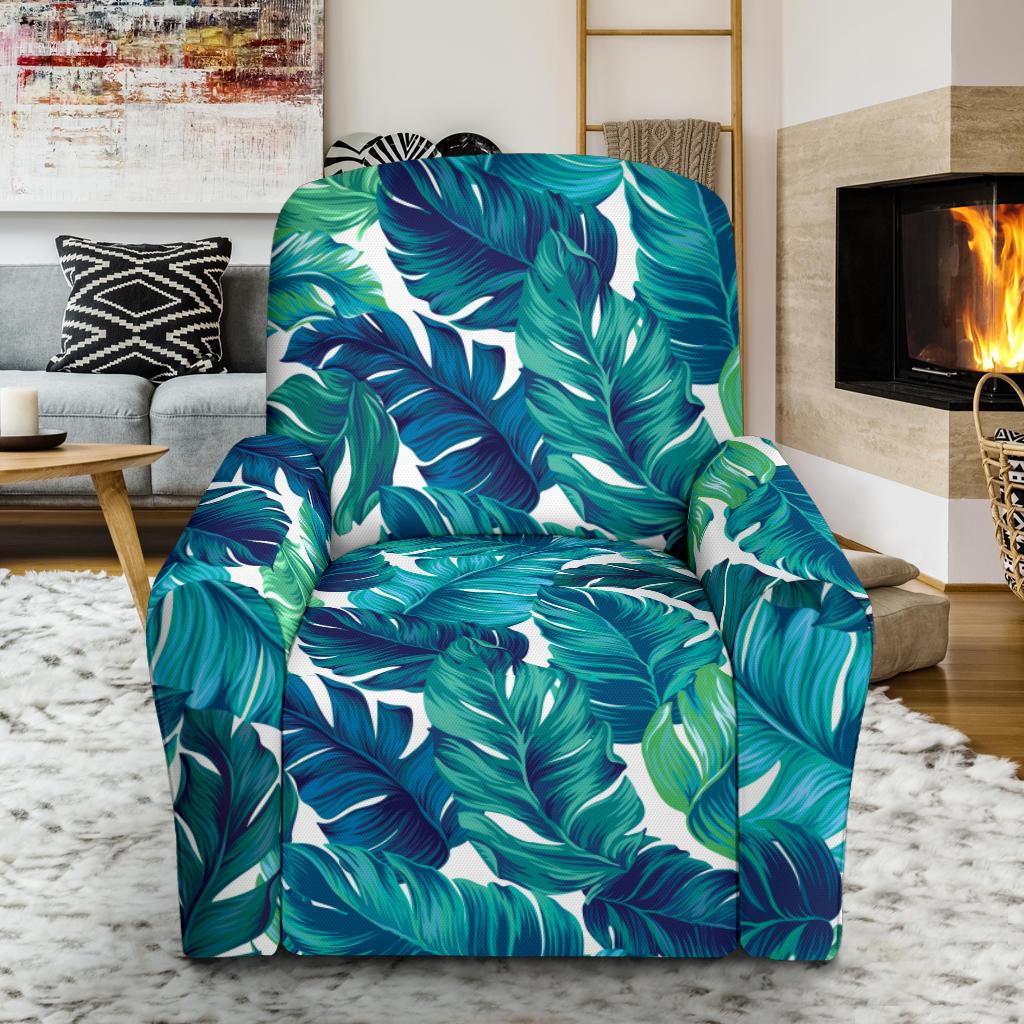 Brightness Tropical Palm Leaves Recliner Slipcover-JORJUNE.COM
