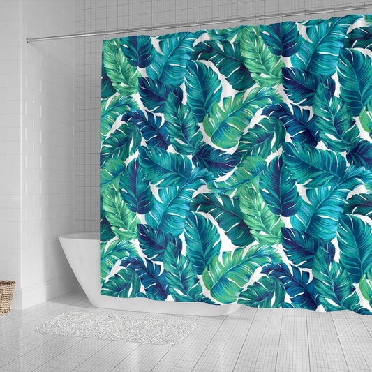Brightness Tropical Palm Leaves Shower Curtain