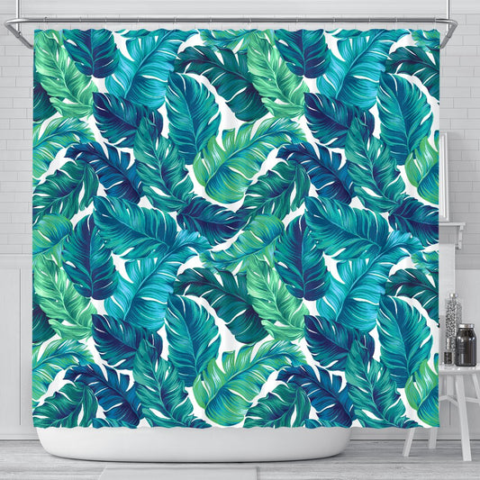 Brightness Tropical Palm Leaves Shower Curtain