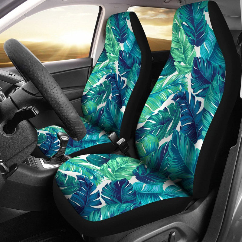 Brightness Tropical Palm Leaves Universal Fit Car Seat Covers