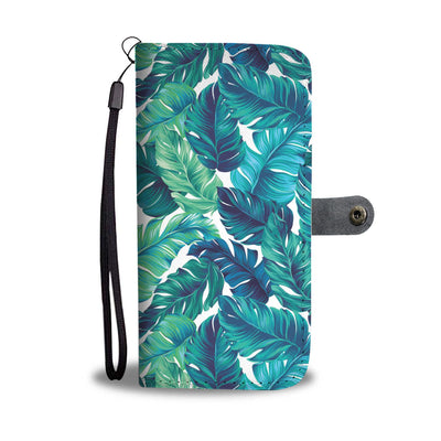 Brightness Tropical Palm Leaves Wallet Phone Case