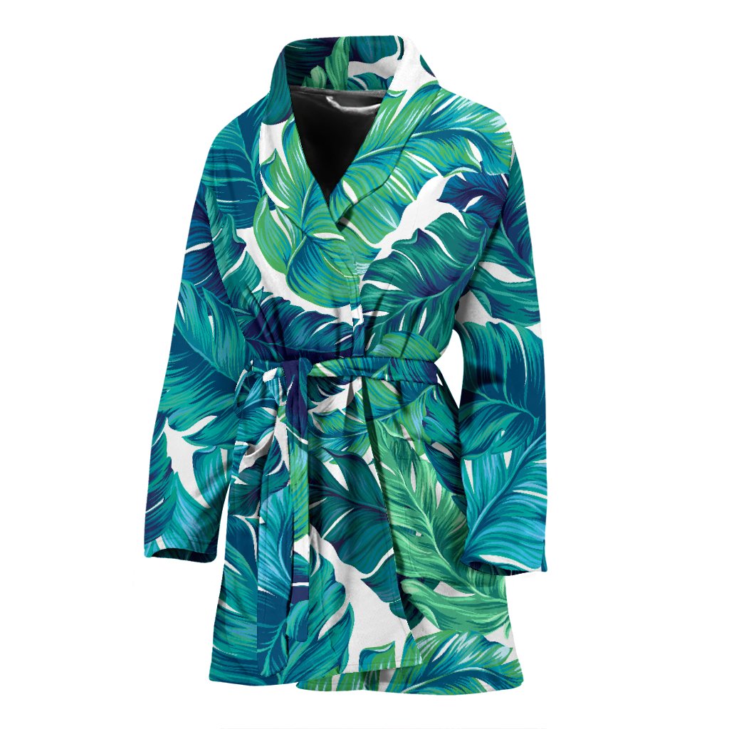 Brightness Tropical Palm Leaves Women Bath Robe