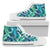 Brightness Tropical Palm Leaves Women High Top Canvas Shoes