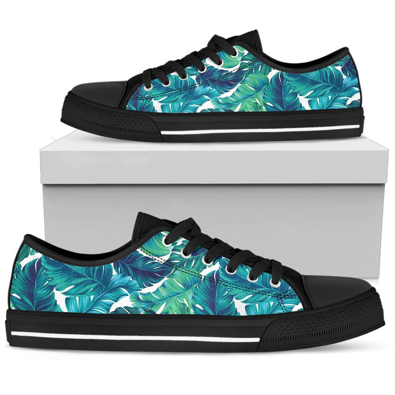 Brightness Tropical Palm Leaves Women Low Top Shoes