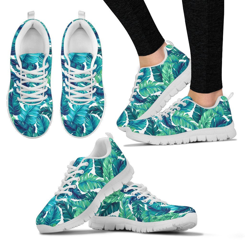 Brightness Tropical Palm Leaves Women Sneakers