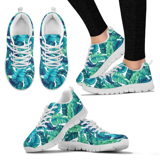 Brightness Tropical Palm Leaves Women Sneakers