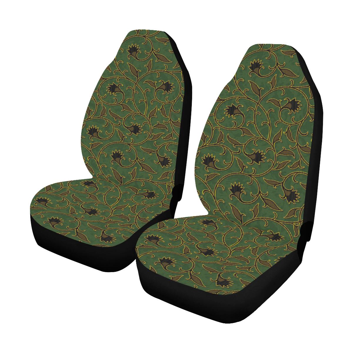 Brocade Pattern Print Design 02 Car Seat Covers (Set of 2)-JORJUNE.COM