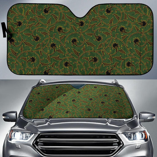 Brocade Pattern Print Design 02 Car Sun Shade-JORJUNE.COM