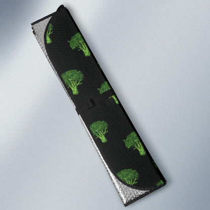 Broccoli Pattern Print Design 04 Car Sun Shade-JORJUNE.COM
