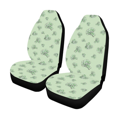 Broccoli Pattern Print Design 05 Car Seat Covers (Set of 2)-JORJUNE.COM