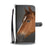 Brow Horse head Wallet Phone Case