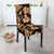 Brown Hibiscus Pattern Print Design HB06 Dining Chair Slipcover-JORJUNE.COM