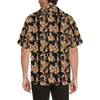 Brown Hibiscus Pattern Print Design HB06 Men Hawaiian Shirt-JorJune