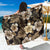 Brown Hibiscus Tropical Beach Sarong Pareo Wrap