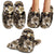Brown Hibiscus Tropical Slippers