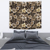 Brown Hibiscus Tropical Tapestry