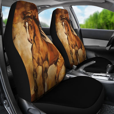 Brown Horse painting Universal Fit Car Seat Covers
