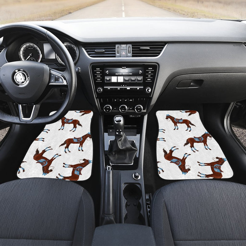 Brown Horse Pattern Car Floor Mats