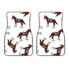 Brown Horse Pattern Car Floor Mats