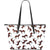 Brown Horse Pattern Large Leather Tote Bag