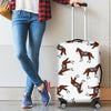 Brown Horse Pattern Luggage Cover Protector