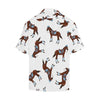 Brown Horse Pattern Men Hawaiian Shirt