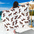 Brown Horse Pattern Beach Sarong Pareo Wrap