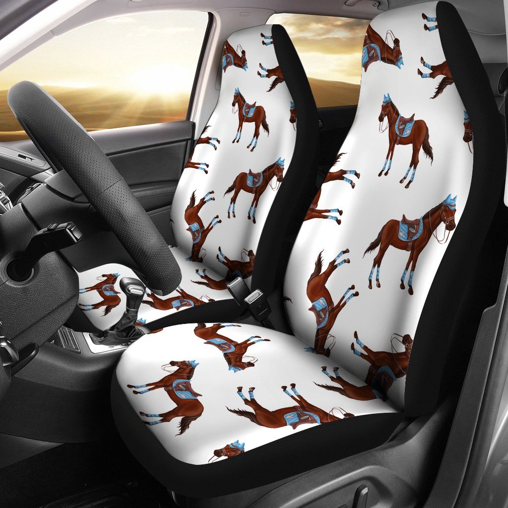 Brown Horse Pattern Universal Fit Car Seat Covers