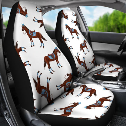 Brown Horse Pattern Universal Fit Car Seat Covers