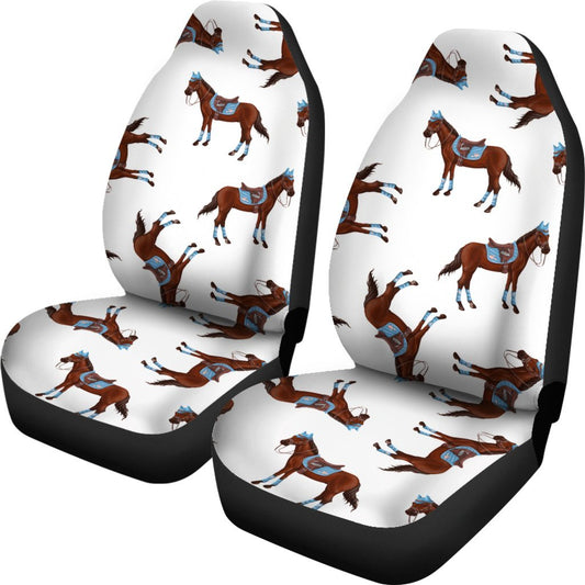 Brown Horse Pattern Universal Fit Car Seat Covers