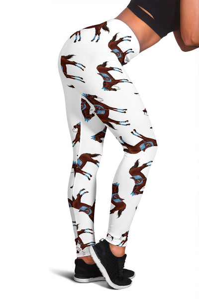 Brown Horse Pattern Women Leggings