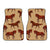 Brown Horse Print Pattern Car Floor Mats