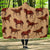 Brown Horse Print Pattern Hooded Blanket-JORJUNE.COM