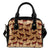 Brown Horse Print Pattern Leather Shoulder Handbag