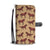 Brown Horse Print Pattern Wallet Phone Case