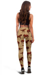 Brown Horse Print Pattern Women Leggings