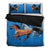 Brown Horses Duvet Cover Bedding Set