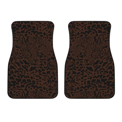 Brown Leopard Car Floor Mats