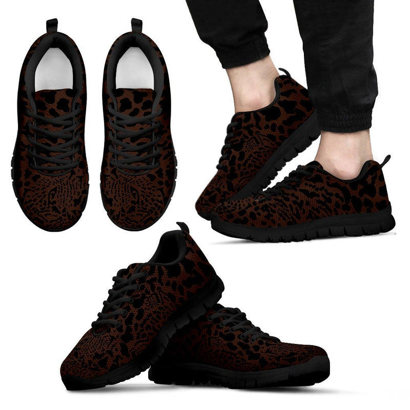 Brown Leopard Men Sneakers
