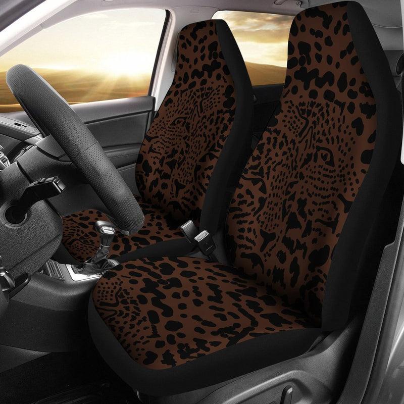 Brown Leopard Universal Fit Car Seat Covers
